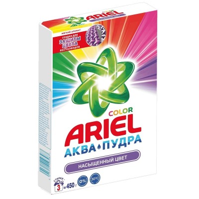Стиральный порошок автомат Ariel Аквапудра Color, 450 г Стиральный порошок автомат Ariel Аквапудра Color, 450 г