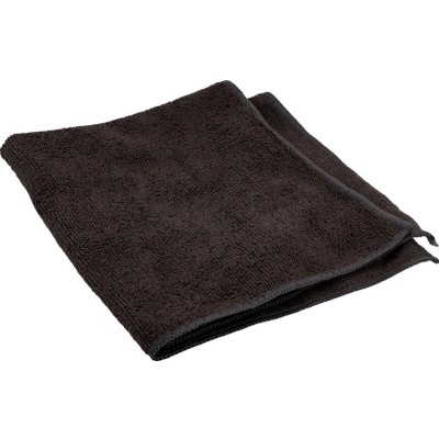 Салфетка из микрофибры 40x40 см, черная, 320 г/м2, без упаковки