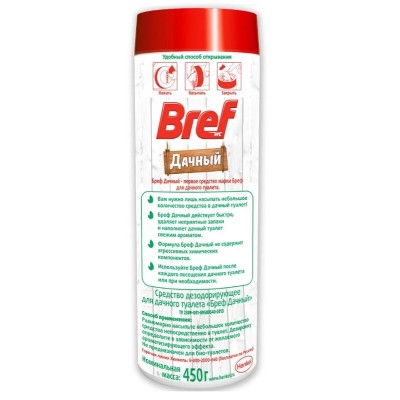 Чистящее средство Bref  Дачный, дезодорирующее для туалета, 450 г