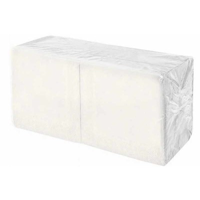 Салфетки бумажные 24x24 см, 2-х слойные, белые, 230 шт