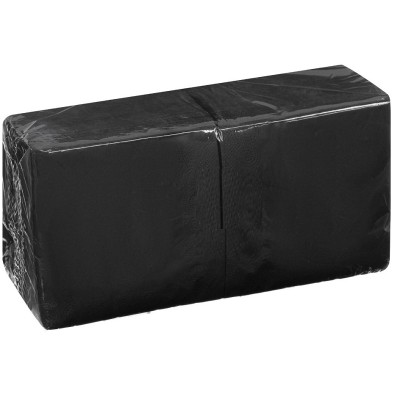 Салфетки бумажные 24x24 см, 2-х слойные, черные, 230 шт