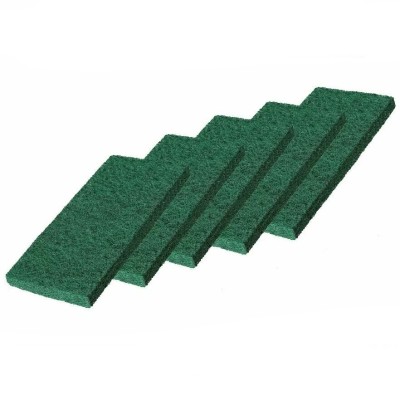 ПАД абразивный 10x14х7 см, ручной средней жесткости, зеленый, 5 шт