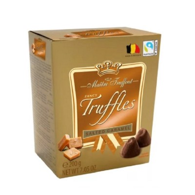 Конфеты трюфели Maitre Truffout с соленой карамелью, 200 г Конфеты трюфели Maitre Truffout с соленой карамелью, 200 г