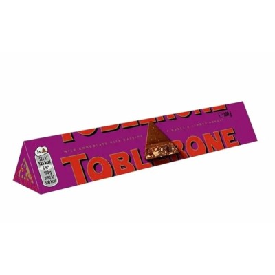 Шоколад молочный Toblerone Gold с изюмом и орехами, 100 г Шоколад молочный Toblerone Gold с изюмом и орехами, 100 г