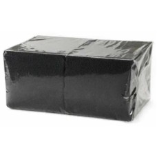 Салфетки бумажные 24x24 см, черные, 400 шт