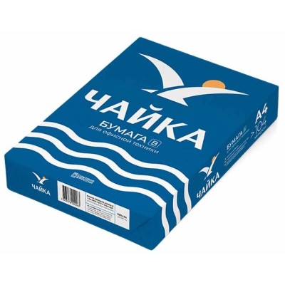 Бумага для офисной техники Чайка B A4, 80 г/м2, 500 л