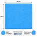 Салфетка из микрофибры 30x30 см, голубая, 220 г/м2, без упаковки