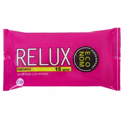 Влажные салфетки RELUX, ароматизированные, 15 шт