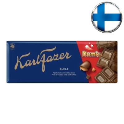 Шоколад молочный Fazer с кусочками ириса Dumle, 200 г Шоколад молочный Fazer с кусочками ириса Dumle, 200 г