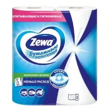 Полотенца бумажные Zewa 2 рулона, 2-слоя, белые