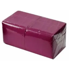 Салфетки бумажные 24x24 см, бордо, 400 шт