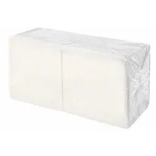 Салфетки бумажные 23x24 см, 2-х слойные, белые, 250 шт