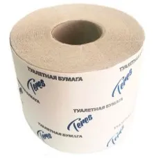 Туалетная бумага Бытовая 54 м, 1-слой, светло-серая