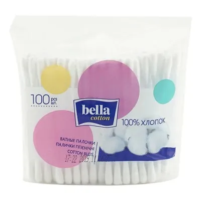 Ватные палочки Bella, косметические, 100 шт 