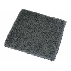 Салфетка из микрофибры 30x30 см, черная, 220 г/м2, без упаковки