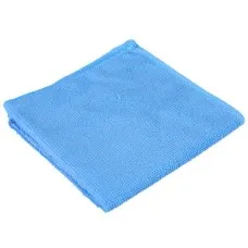 Салфетка из микрофибры 30x30 см, голубая, 220 г/м2, без упаковки