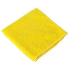 Салфетка из микрофибры 30x30 см, желтая, 220 г/м2, без упаковки
