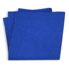 Салфетка из микрофибры 40x40 см, синяя, 320 г/м2, без упаковки