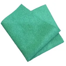 Салфетка из микрофибры 40x40 см, зеленая, 320 г/м2, без упаковки