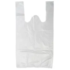 Пакет майка 24+12х44 см, белый, 10 мкм, ПНД, 100 шт