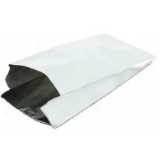 Пакет бумажный фольгированный 145х90х320 мм, белый, 50 шт