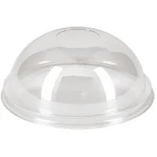 Крышка для стакана ПЭТ D95 купольная, без отверстия "ПолиЭР", 50 шт