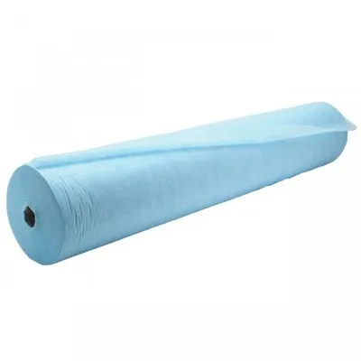 Простыни СМС 80х200см, Люкс, в рулоне, голубые, 100 шт